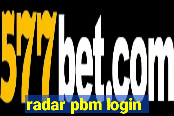 radar pbm login